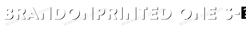 BrandonPrinted One S字体转换